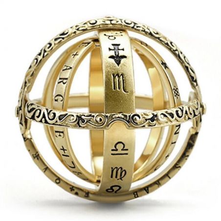 Ring TASYAS Astronomical Ball gold size 16.5
