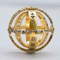 Ring TASYAS Astronomical Ball gold size 17.5