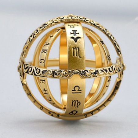 Ring TASYAS Astronomical Ball gold size 18