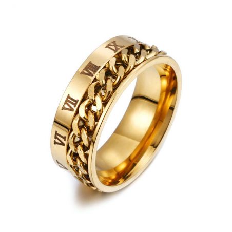 Ring TASYAS Chain of time gold size 16