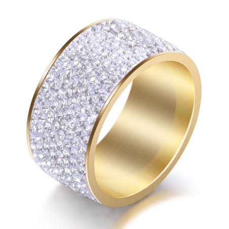 Ring TASYAS Brilliant shine gold size 17.5