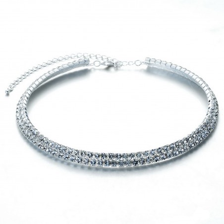 Chain TASYAS Necklace Crystal 2 Row