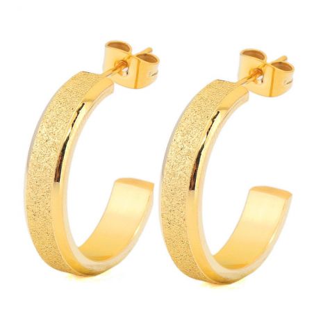 Earrings TASYAS Diamond crumb gold