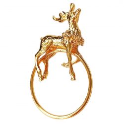 Napkin ring TASYAS Noble deer gold 6 pcs