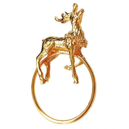 Napkin ring TASYAS Noble deer gold 6 pcs