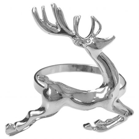 Napkin ring TASYAS Deer silver 6 pcs