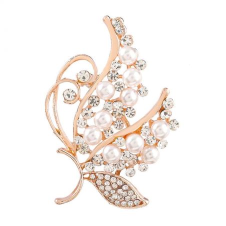 Brooch TASYAS Pearl bouquet style 3