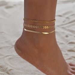 Ankle bracelet TASYAS Three graces 3 pcs