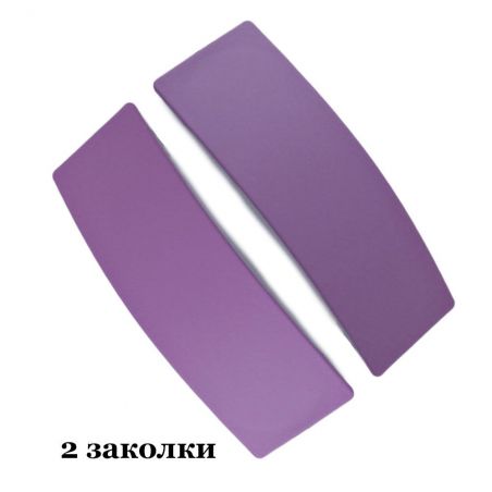 Barrette TASYAS Parallelogram purple 2 pcs