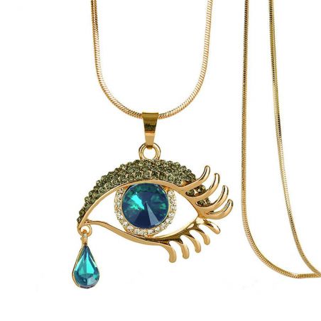 Necklace TASYAS Crystal Eye Emerald