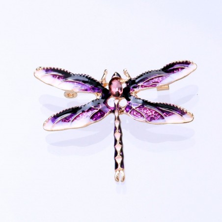 Brooch TASYAS Dragonfly purple