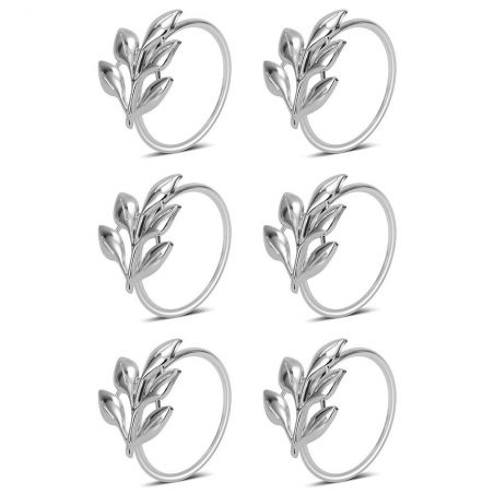 Napkin ring TASYAS Spring branch silver