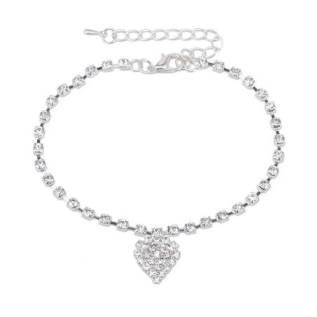 Ankle bracelet TASYAS Diamond Heart
