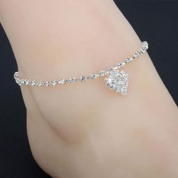 Ankle bracelet TASYAS Diamond Heart