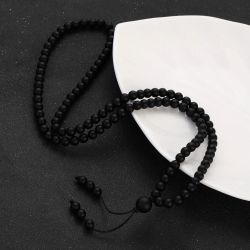 Rosary TASYAS Rosary Black Onyx 108 beads on a thread Ø6 mm stone matte