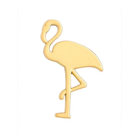 Brooch TASYAS Flamingo gold