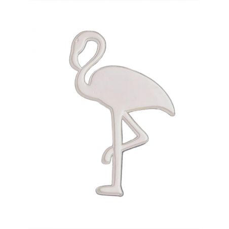 Brooch TASYAS Flamingo silver