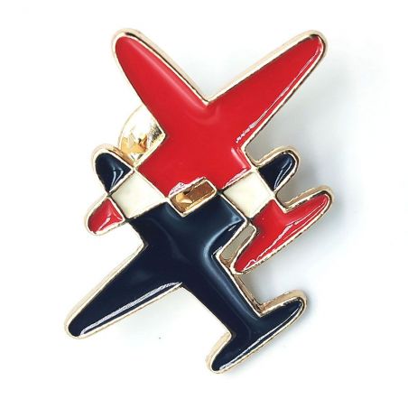 Badge TASYAS Plane red-black