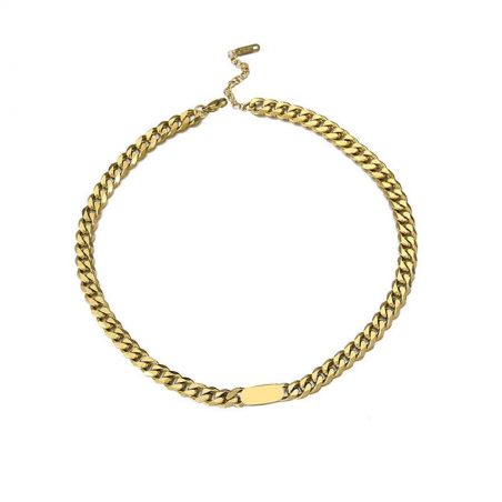 Necklace TASYAS Wide chain gold